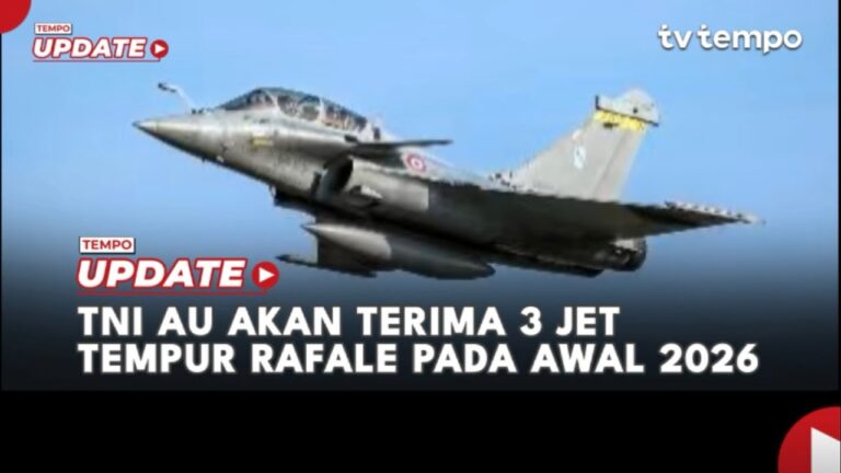 Youtube Thumnail image of : TNI AU Akan Terima 3 Jet Tempur Rafale pada Awal 2026