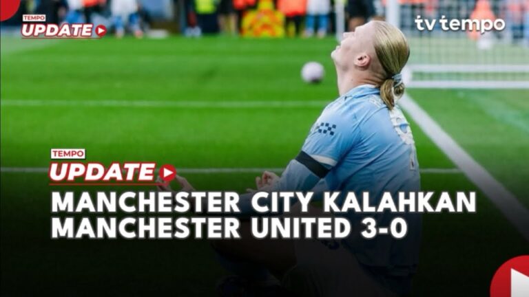 Youtube Thumnail image of : Liga Inggris: Manchester City Bungkam Manchester United 3-0, Haaland Cetak Dua Gol