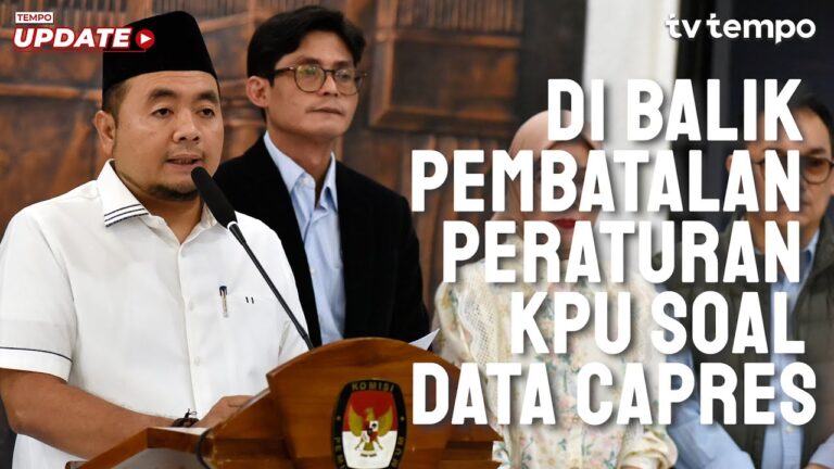 Youtube Thumnail image of : Tempo Eksplainer: Di Balik Pembatalan Peraturan KPU soal Data Capres