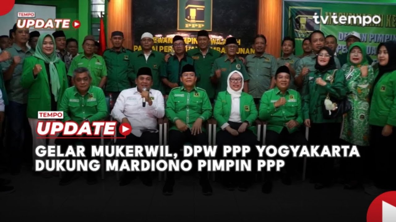 Youtube Thumnail image of : Jelang Muktamar, DPW PPP Yogyakarta Dukung Mardiono Jadi Ketua Umum