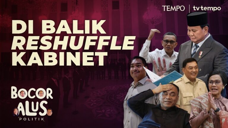 Youtube Thumnail image of : Alasan Prabowo Mencopot Sejumlah Menteri di Kabinet Merah Putih | Bocor Alus Politik