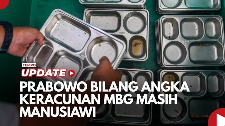 Youtube Thumnail image of : Prabowo Bilang Angka Keracunan MBG Masih Manusiawi