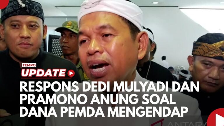 Youtube Thumnail image of : Respons Dedi Mulyadi dan Pramono Anung soal Dana Pemda Mengendap di Bank