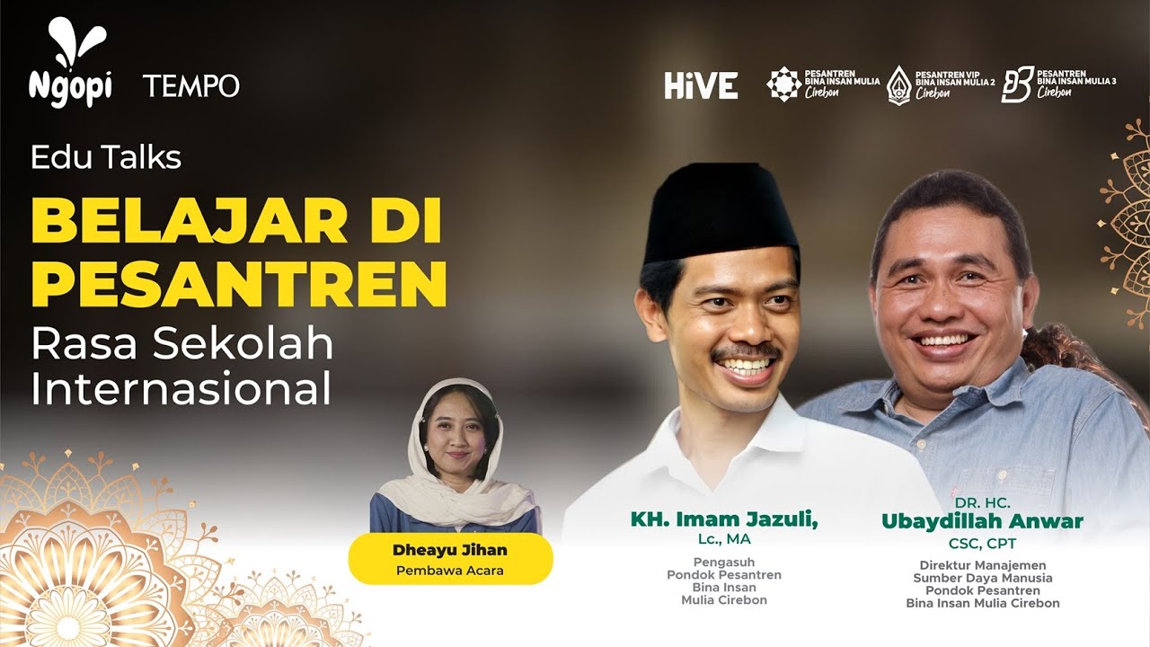 Youtube Thumnail image of : Belajar Di Pesantren Rasa Sekolah Internasional | Edu Talks