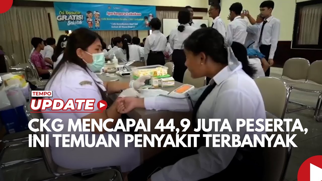 Youtube Thumnail image of : Cek Kesehatan Gratis Mencapai 44,9 Juta Peserta, Kemenkes Ungkap Temuan Penyakit Terbanyak