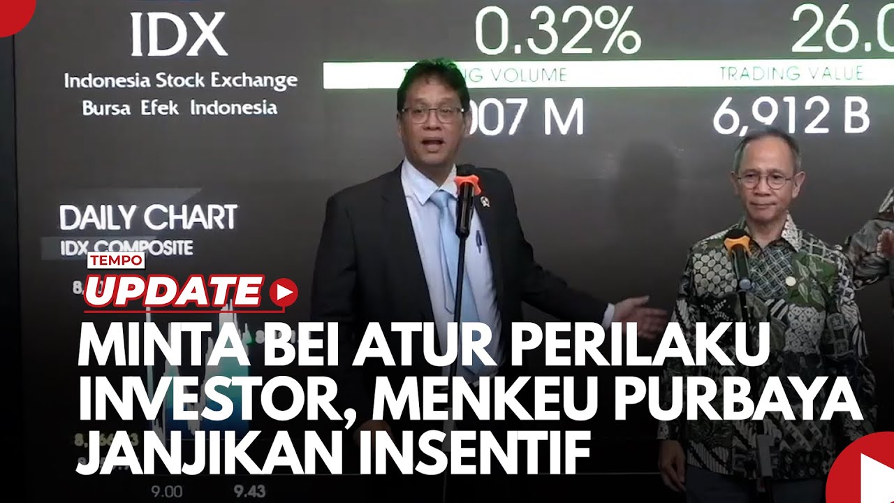 Youtube Thumnail image of : Minta BEI Atur Perilaku Investor, Menkeu Purbaya Janjikan Insentif