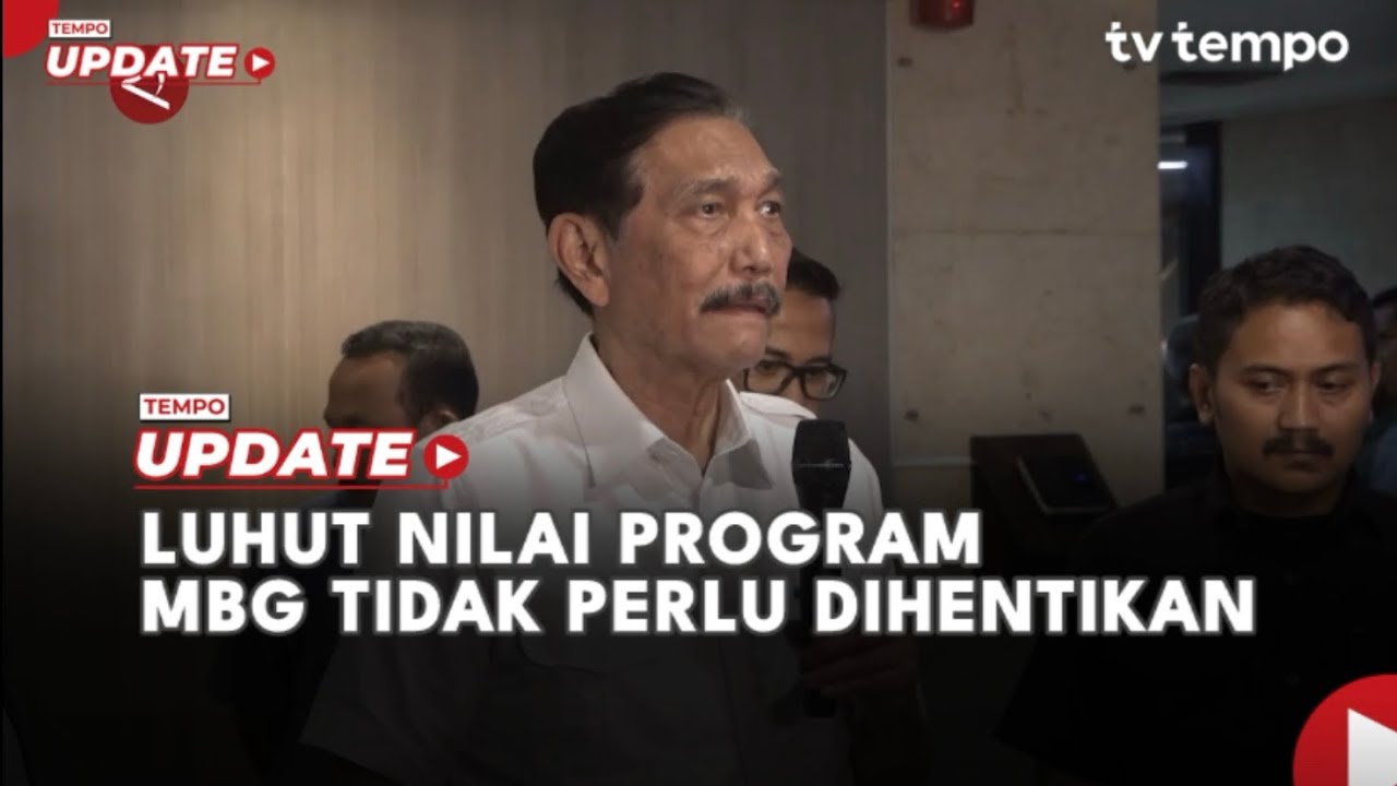 Youtube Thumnail image of : Luhut Nilai Program MBG Tidak Perlu Dihentikan