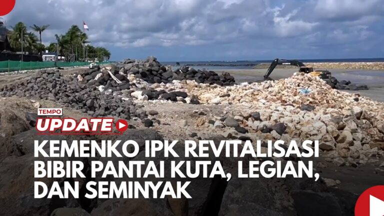 Youtube Thumnail image of : Kemenko IPK Revitalisasi Bibir Pantai Kuta, Legian, Seminyak