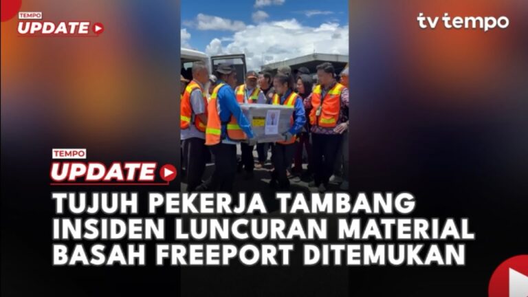 Youtube Thumnail image of : Freeport: Proses Penyelamatan Tujuh Pekerja Tambang Selesai