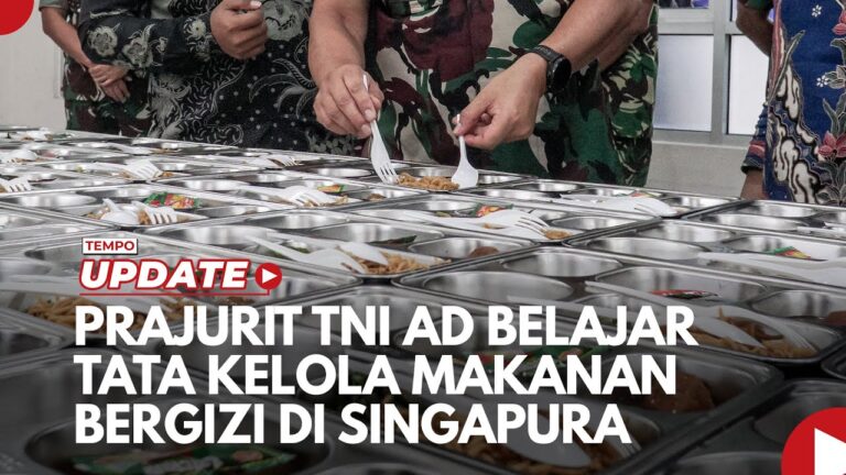 Youtube Thumnail image of : Prajurit TNI AD Belajar Tata Kelola Makanan Bergizi di Singapura, Apa Saja Materinya