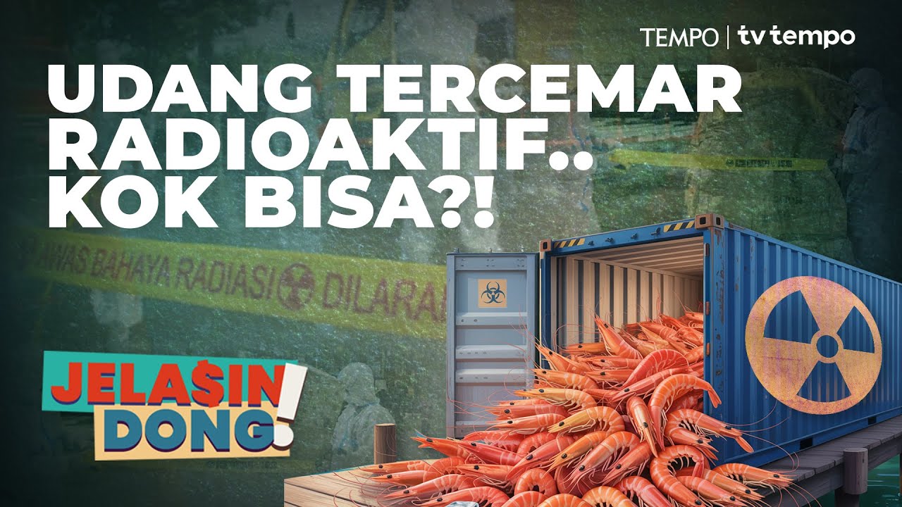 Youtube Thumnail image of : Radioaktif di Udang Kita | Jelasin Dong!