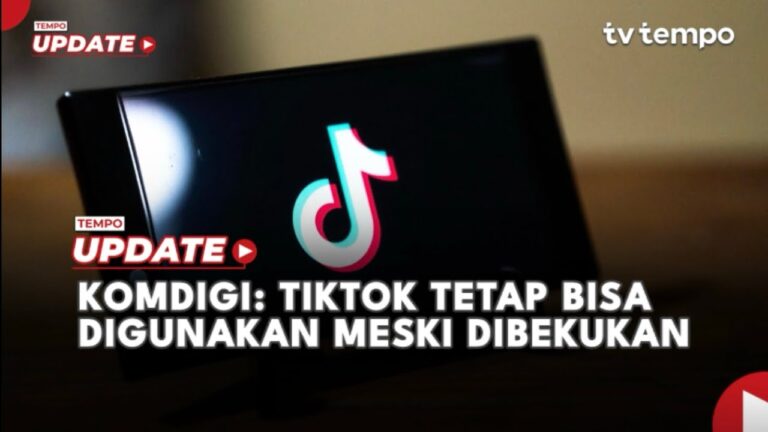 Youtube Thumnail image of : Komdigi: TikTok Tetap Bisa Digunakan meski Dibekukan