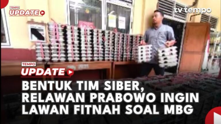 Youtube Thumnail image of : Bentuk Tim Siber, Relawan Prabowo Ingin Lawan Fitnah soal MBG