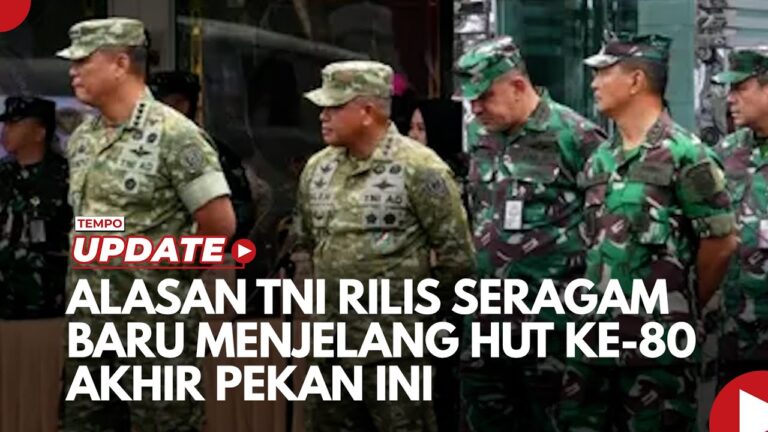 Youtube Thumnail image of : Alasan TNI Rilis Seragam Baru Menjelang HUT ke 80 Akhir Pekan Ini