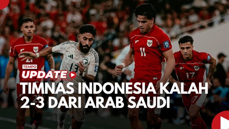 Youtube Thumnail image of : Hasil Kualifikasi Piala Dunia 2026 Timnas Indonesia Kalah 2 3 dari Arab Saudi