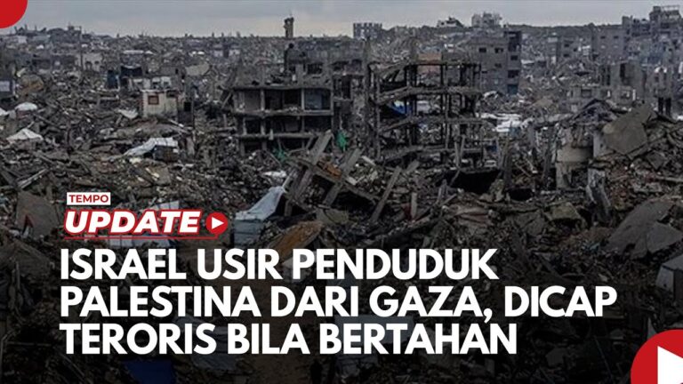 Youtube Thumnail image of : Israel Usir Penduduk Palestina dari Gaza, Dicap Teroris Bila Bertahan