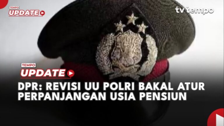 Youtube Thumnail image of : DPR: Revisi UU Polri Bakal Atur Perpanjangan Usia Pensiun