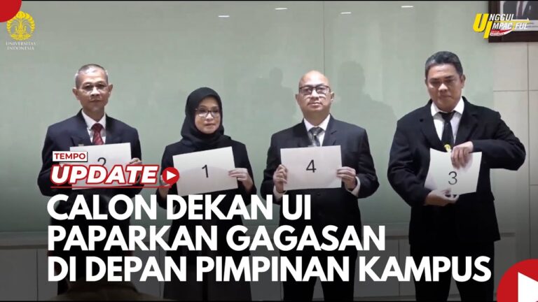 Youtube Thumnail image of : Universitas Indonesia Gelar Presentasi Calon Dekan 2025 2029, Ini Calon calon dari FMIPA