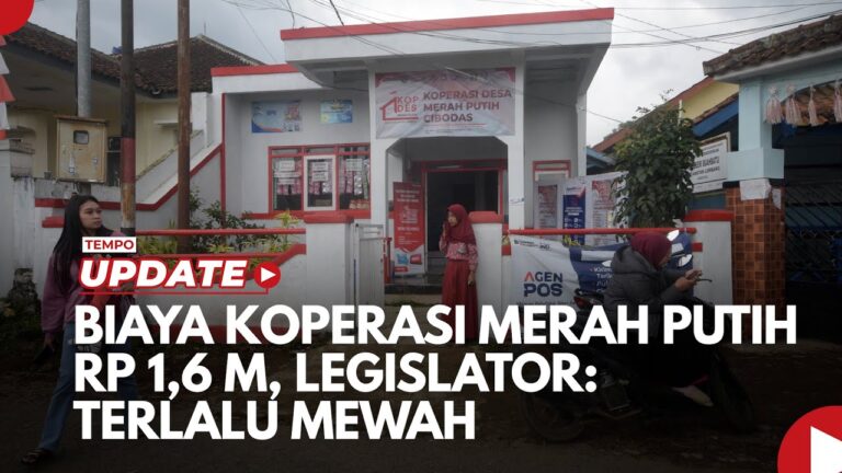 Youtube Thumnail image of : Biaya Koperasi Merah Putih Rp 1,6 M, Legislator Terlalu Mewah