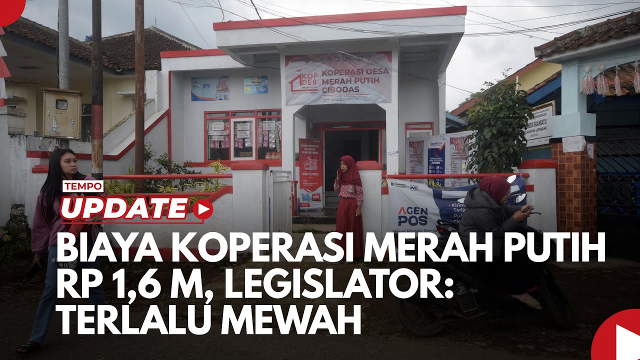 Youtube Thumnail image of : Biaya Koperasi Merah Putih Rp 1,6 M, Legislator Terlalu Mewah