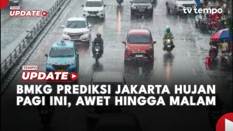 Youtube Thumnail image of : BMKG Prediksi Jakarta Hujan Pagi Ini, Awet Hingga Malam