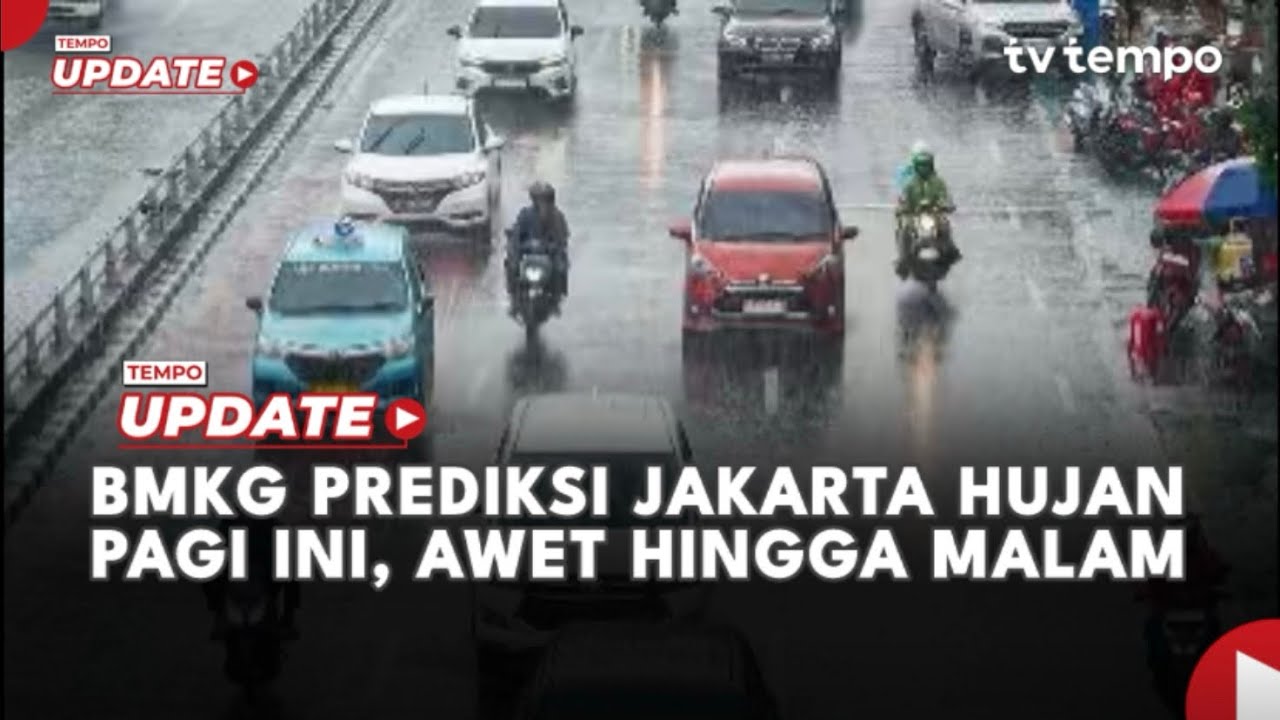 Youtube Thumnail image of : BMKG Prediksi Jakarta Hujan Pagi Ini, Awet Hingga Malam