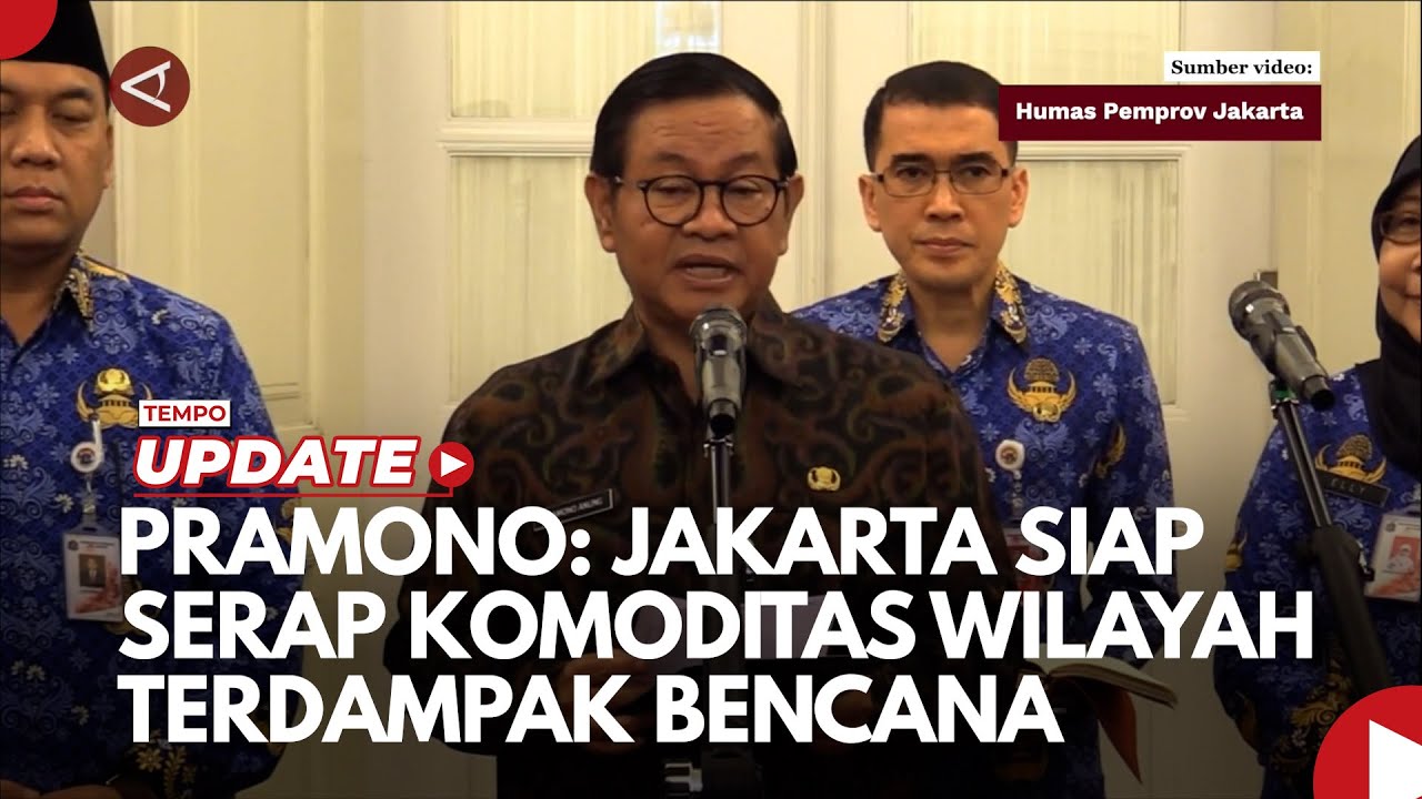 Youtube Thumnail image of : Pramono Sebut Jakarta Siap Serap Komoditas Wilayah Terdampak Bencana