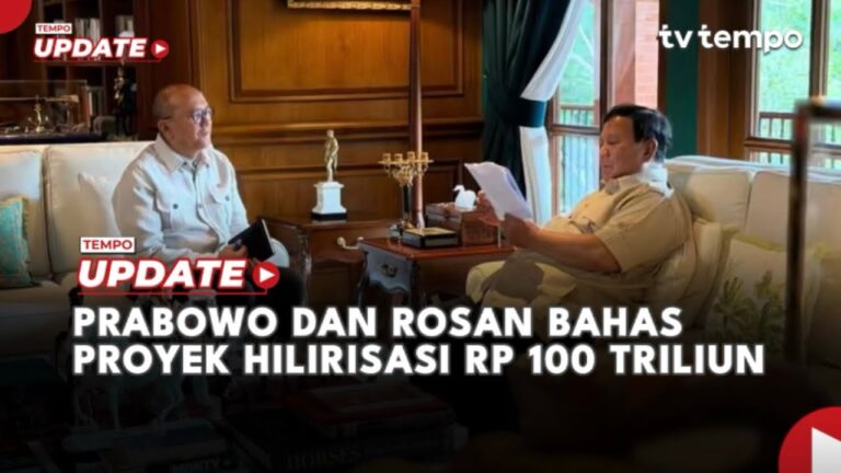 Youtube Thumnail image of : Prabowo dan Rosan Bahas Proyek Hilirisasi Rp 100 Triliun