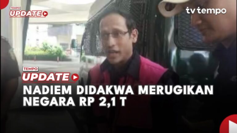 Youtube Thumnail image of : Nadiem Didakwa Merugikan Negara Rp 2,1 T