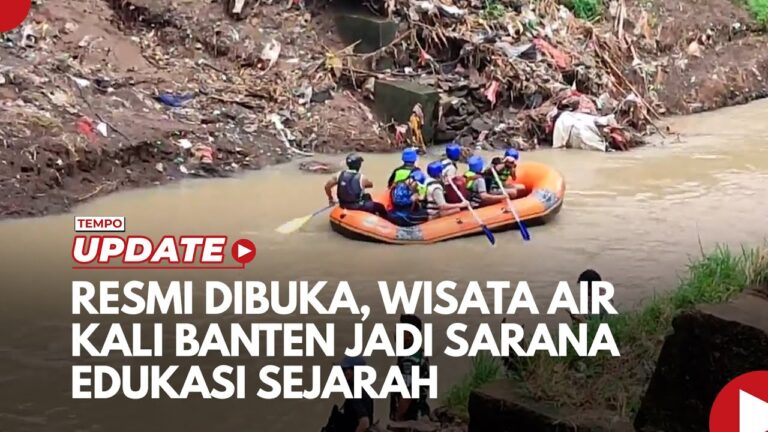 Youtube Thumnail image of : Resmi Dibuka, Wisata Air Kali Banten jadi Sarana Edukasi Sejarah