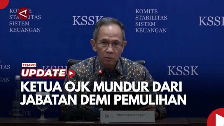 Youtube Thumnail image of : Ketua OJK Bersama Dua Rekannya Mundur dari Jabatan demi Pemulihan