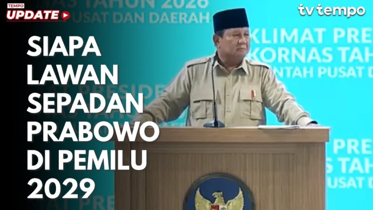 Youtube Thumnail image of : Siapa Lawan Sepadan Prabowo di Pemilu 2029