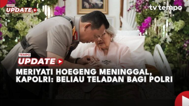 Youtube Thumnail image of : Meriyati Hoegeng Meninggal, Kapolri: Beliau Teladan Bagi Polri