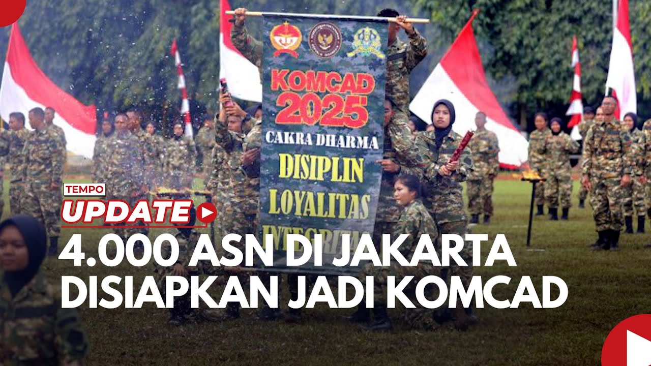Youtube Thumnail image of : 4.000 ASN di Jakarta Disiapkan Jadi Komcad