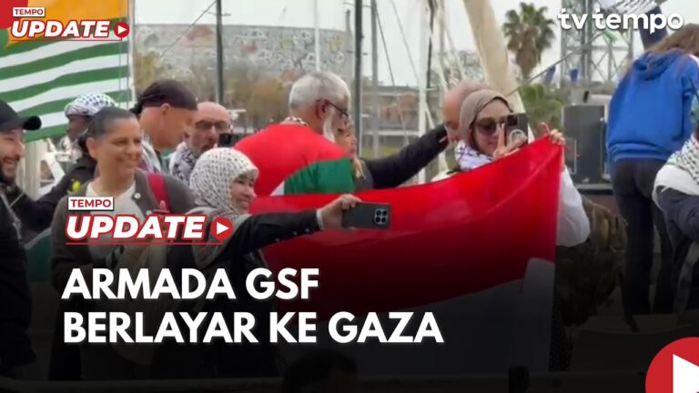 Youtube Thumnail image of : Kapal Global Sumud Flotilla Berangkat dari Barcelona ke Gaza